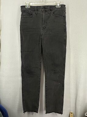 Madewell Stovepipe Mid Rise Jeans 29 Black